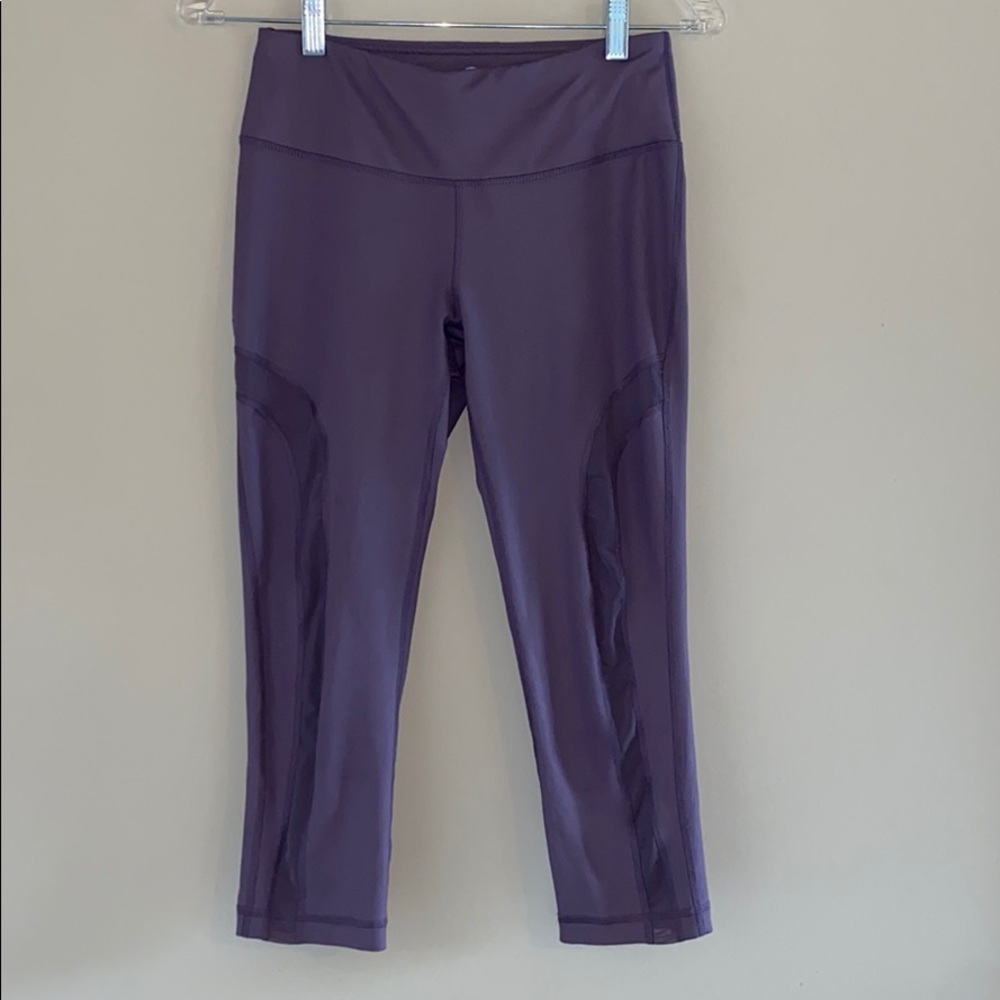 Purple or Capri leggings with mesh